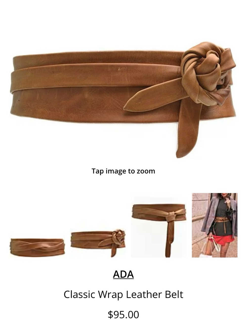 ADA Classic Leather Wrap Belts - 2 - Picture 6 of 9